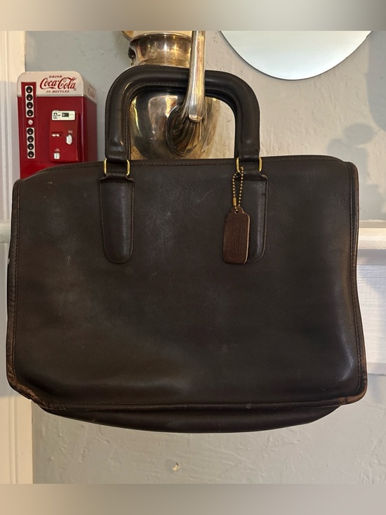 Coach Handbags - VINTAGE COACH BROWN LEATHER BONNIE CASHIN SLIM SATCHEL too Handel mocha brown